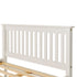 Monaco 4FT6 Bed High Foot End - White
